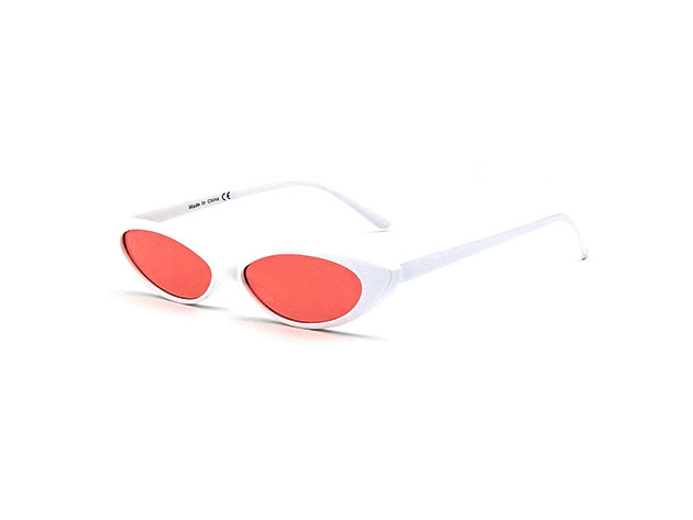 Rose Cat Eye Sunglasses (White)