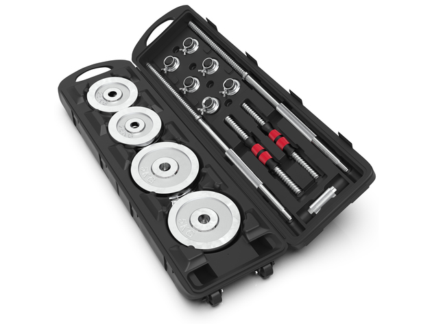 Synergee Adjustable Dumbbell & Barbell Set