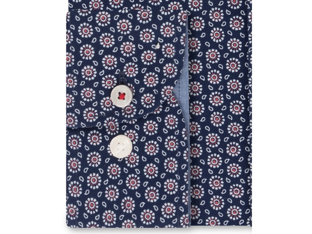 Tommy Hilfiger Men's Performance Stretch Print Dress Shirt Size 17.5x36-37