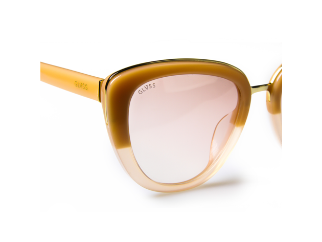 The Muse Sunglasses Nude - Clear / Pink