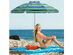 Costway 6.5FT Patio Beach Umbrella Sun Shade Tilt W/Carry Bag Turquoise - as pictures show