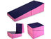 Costway Incline Gymnastic Pad Folding Wedge Ramp Gym Fitness Exercise Sport Tumbling Mat - Purple