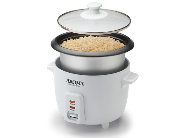 Aroma® 6-Cup/1.5Qt Non-Stick Rice Cooker (Refurbished)