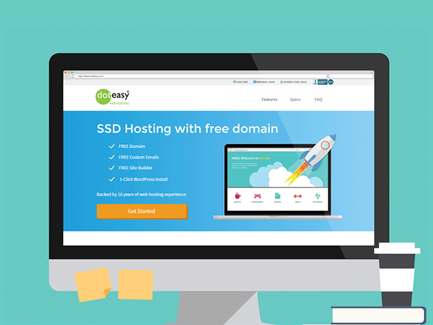 Doteasy Web Hosting: 1-Year SSD Hosting & Free Domain