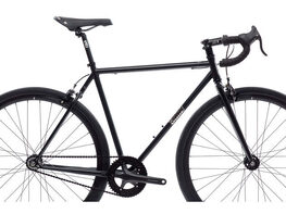 4130 - Matte Black / Mirror (Fixed Gear / Single-Speed) Bike - 55 cm (Riders 5'9"-6'0") / All-Road Drop Bars
