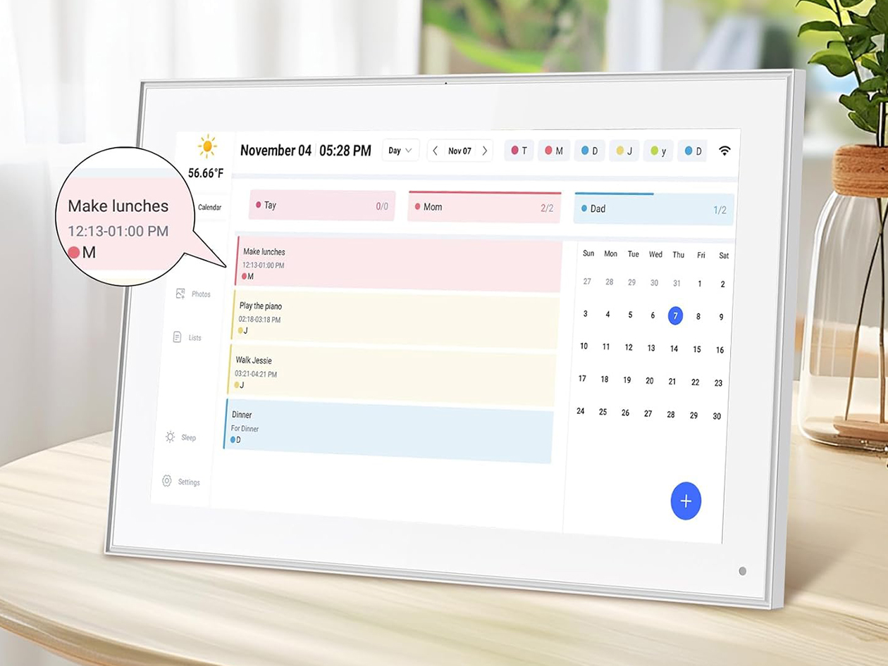 HD Touchscreen Digital Calendar & Chore Chart