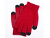 Winter Touch 3-Finger Touchscreen Gloves (Red)