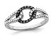 1/4 Carat (ctw) Black & White Diamond Ring in Sterling Silver