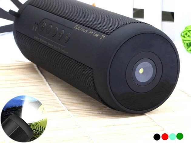 Tune-It-Up Waterproof Bluetooth 5.0 Speaker & Flashlight (Green)