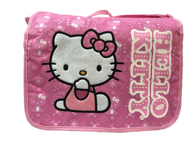  SANRIO Pink Felt Hello Kitty Messenger Bag - Hello Kitty Laptop  Bag : Clothing, Shoes & Jewelry