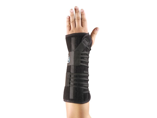 Hely & Weber Titan Long Wrist Adjustable Lacing Orthosis, Left, Universal Size, Black