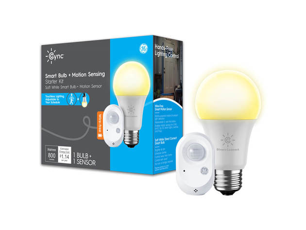 Cync by GE 93129715 Smart Bulb & Motion Sensing Starter Kit