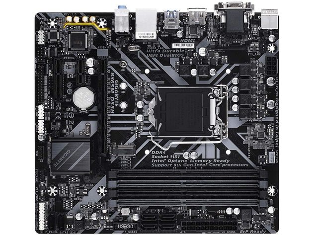 Gigabyte B365M DS3H LGA1151/Intel/Micro ATX/USB 3.1 Gen 1, A/DDR4/Motherboard (Used, Open Retail Box)
