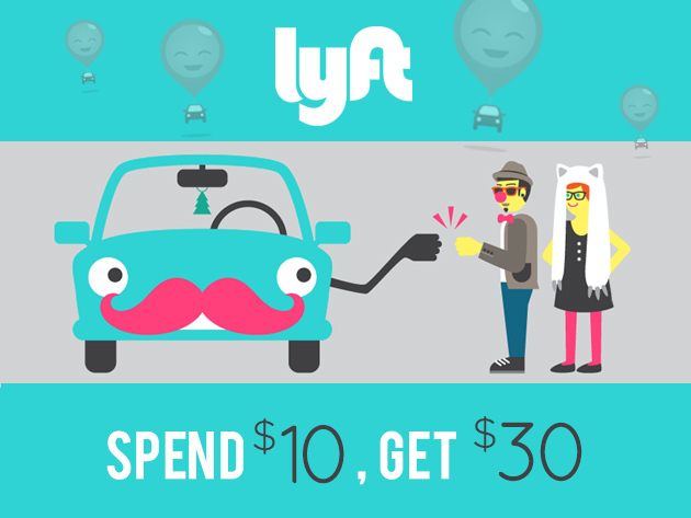 Get $30 of Lyft Credit for $10 (New Users Only)