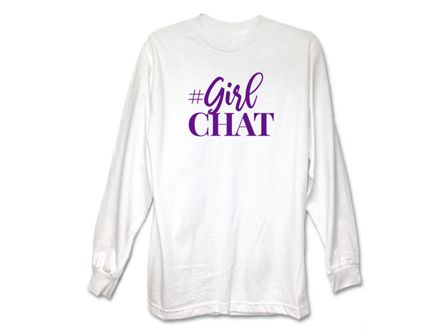The Real GirlChat White Long Sleeve Shirt (XXL)
