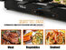 Artestia Dual Plate Raclette Table Grill