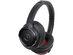 Audio Technica ATHWS660BTBR Solid Bass Wireless Over-Ear Headphones - Black/Red