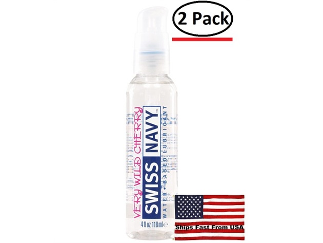 ( 2 Pack ) Swiss Navy Flavors Water Based Lubricant - Very Wild Cherry 4 Fl. Oz.