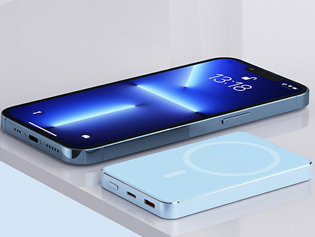 Speedy Mag 5,000mAh Wireless Charger for iPhone (Blue)