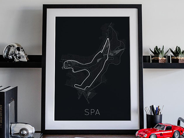 The Twists of Fate Spa-Francorchamps Poster (18"x 24")