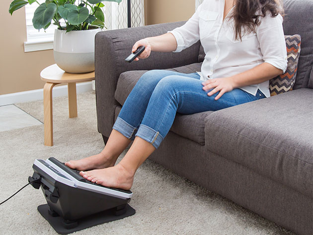 Enjoy a Complete, Satisfying Foot Massage with This Footrest's 20 Vibration Speeds, 9 Programs & Tilt Design