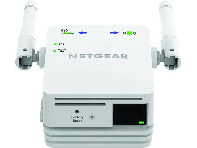 NETGEAR WN3000RP-100NAS N300 Wall Plug Version Wi-Fi Range Extender, White