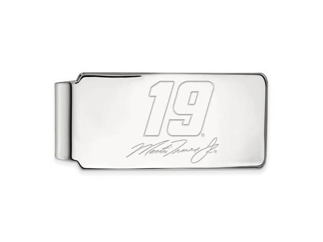 Sterling Silver Nascar Driver #19 Money Clip