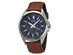 Casio Men's Classic Stainless Steel Quartz Watch with Leather Strap - Brown