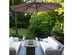 Costway 10' Hanging Umbrella Patio Sun Shade Offset Outdoor Market W/t Cross Base Tan