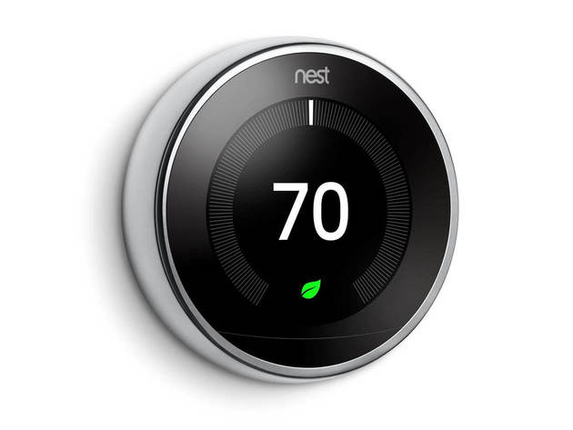 Google Nest T3019US Learning Thermostat 3rd Gen - Polished Steel