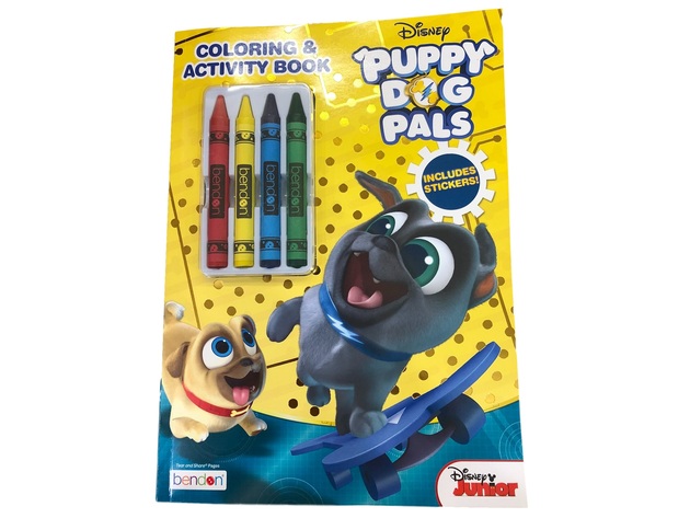 Coloring Book - Puppy Dog Pals - Color and Activity Book w Crayons