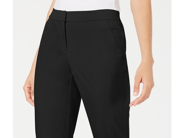 Alfani Women's Straight-Leg Capri Pants Black Size 4