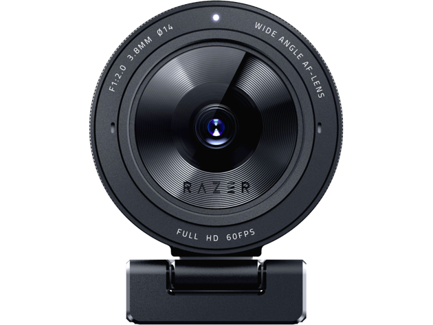 Razer Kiyo Pro Streaming Webcam: Uncompressed 1080p 60FPS - High-Performance Adaptive Light Sensor - HDR-Enabled - Wide-Angle Lens with Adjustable FOV - Lightning-fast USB 3.0 - Certified Refurbished Brown Box