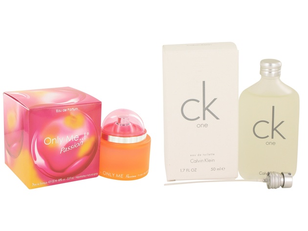 Gift set  Only Me Passion by Yves De Sistelle Eau De Parfum Spray 3.3 oz And  CK ONE EDT Pour/Spray (Unisex) 1.7 oz