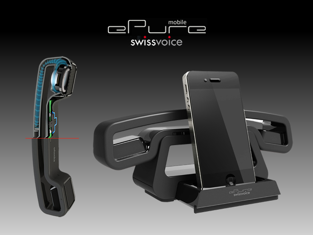 SwissVoice ePure Bluetooth Handset with iPhone Dock - Black