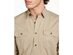 Sun + Stone Men's Adrian Workwear Shirt  Brown Size Large