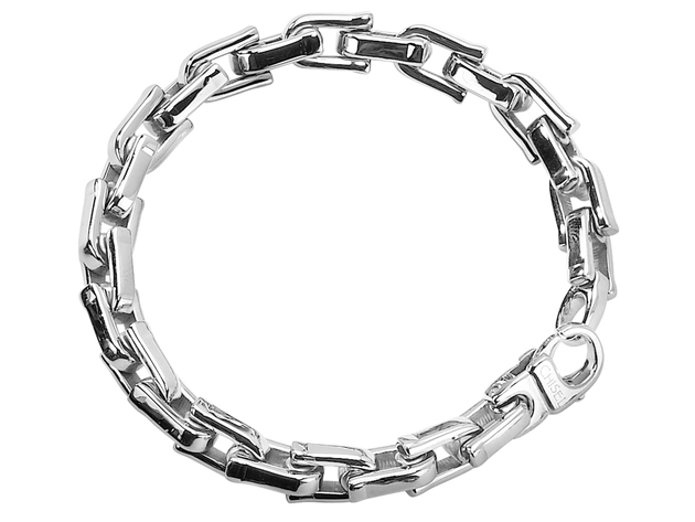 Mens Chisel Bracelet in Stainless Steel 8.5 Inch