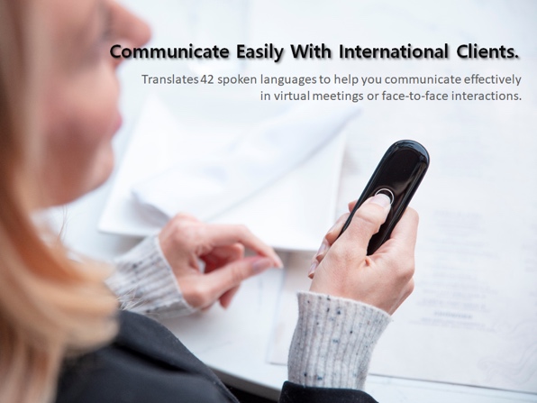 CM Translator Instant Language Translation Device (White)
