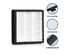 Costway Air Purifier Replacement Filter True HEPA Filter - Black/White