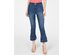 INC International Concepts Women's INC Double-Ruffle Hem Curvy Ankle Jeans  Blue Size 2