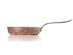 Copper Frying Pan with Hand-Engraved Leaves 11" 