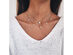 Homvare Women’s 925 Sterling Silver 5 Tear Drop Charm Necklace - Gold