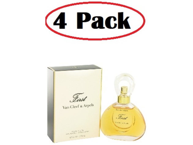 4 Pack of FIRST by Van Cleef & Arpels Eau De Toilette Spray 2 oz