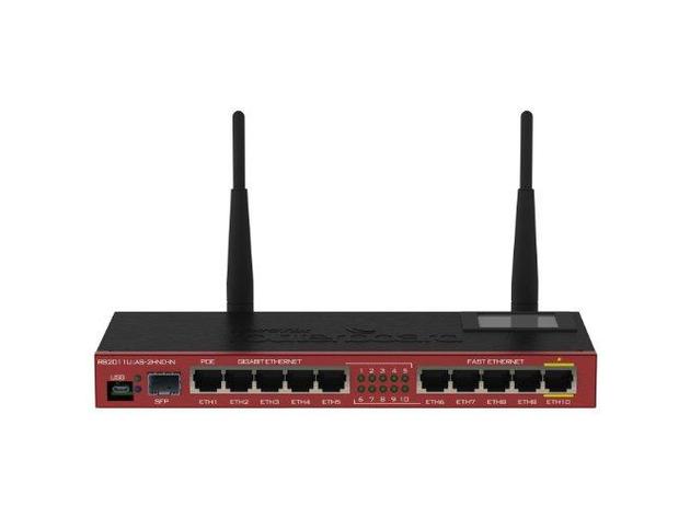 Mikrotik Routerboard RB2011UiAS-2HnD-IN Sfp Plus 10 Port Ethernet 802.11b/g/n
