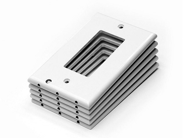 Outlet Covers with Built-In LED Lights (5-Pack/Decor)