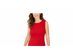 Kasper Women's Crew-Neck Sheath Dress Red Size 6