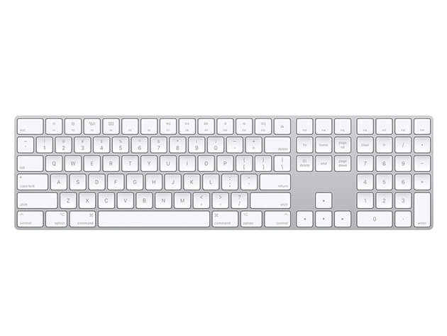Apple Magic Keyboard with Numeric Keypad - Silver (Certified Refurbished)