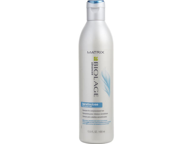 BIOLAGE by Matrix KERATINDOSE PRO-KERATIN + SILK SHAMPOO FOR OVER PROCESSED HAIR 13.5 OZ for UNISEX  100% Authentic
