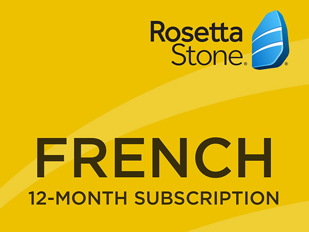 Rosetta Stone: 12-Month Subscription (French)