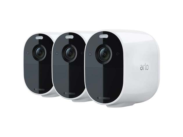 arlo 3 Essential Spotlight Cameras, Wire-free, Essential Series, Wireless, VMC2330-100NAS, White (Certified Refurbished)